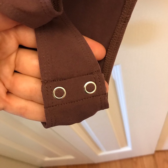 NEW with tags! Draped V-Neck thong bodysuit - Picture 5 of 6